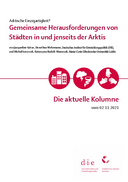 Gemeinsame Herausforderungen von Städten in und jenseits der Arktis