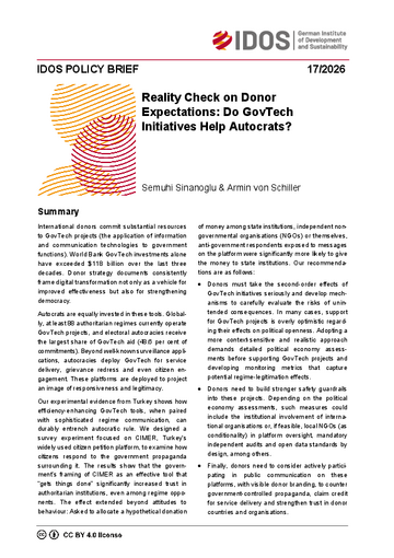 Reality check on donor expectations: do GovTech initiatives help autocrats?