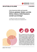 Führen globaler Süden und die SDGs Indiens G20-Präsidentschaft zum Erfolg?