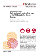 Early insights from the first year of the UN Decade for Ocean Science 