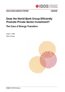 Does the World Bank Group efficiently promote private sector investment? The case of energy transition