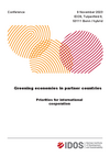 Cover: Input paper "Greening economies in partner countries: priorities for international cooperation" Authors: Altenburg, Tilman; Mauricio Böhl; Clara Brandi; Hanna Fuhrmann-Riebel; Franco Jauregui; Daniele Malerba; Babette Never; Anna Pegels; Andreas Stamm; Rita Strohmaier; Ulrich Volz