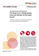 The heat is on: climate policy must not simmer on the back burner