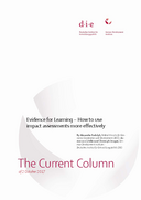 Evidence for Learning – How to use impact assessments more effectively