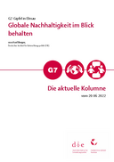Globale Nachhaltigkeit im Blick behalten