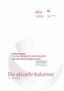 Für eine integrierte Umsetzung der globalen Nachhaltigkeitsziele 