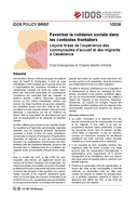 Favoriser la cohésion sociale dans les contextes frontaliers: leçons tirées de l’expérience des communautés d’accueil et des migrants à Casablanca