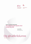 Die Finanzierung der Agenda 2030 verfehlt ihre Ziele