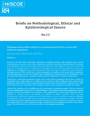 Challenges and possible solutions to conducting quantitative surveys with displaced populations