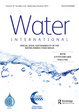 Cover: Water International journal 50 (1).