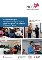 Cover: Conference Report "International Capacity Development for the Civil Service - The Sustainable Digitalisation Agenda"