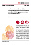 Ein Jahrzehnt chinesisch-pakistanischer Entwicklungspartnerschaft: Erfolge und Ausblick