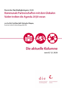 Kommunale Partnerschaften mit dem Globalen Süden treiben die Agenda 2030 voran