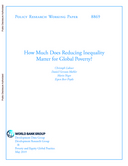 How much does reducing inequality matter for global poverty?