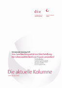 Von Geschlechterparität zur Gleichstellung der Geschlechter: die Lebenswirklichkeit von Frauen verändern!