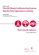 The UN Climate Conference has to prove that the Paris Agreement is working