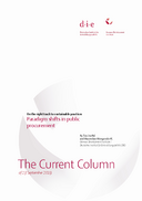 Paradigm shifts in public procurement