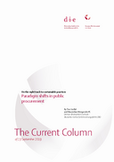 Paradigm shifts in public procurement