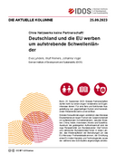 Deutschland und die EU werben um aufstrebende Schwellenländer