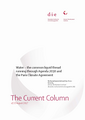Water – the “blue” thread running through the 2030 Agenda and the Paris Climate Agreement