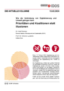 Wie die Verbindung von Digitalisierung und Umwelt gelingen kann