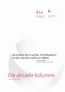Die Antwort der EU auf die „Flüchtlingskrise": ein Jahr nach dem Gipfel von Valletta