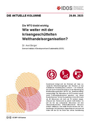 Cover: Die aktuelle Kolumne vom 29.09.2025