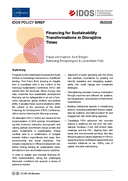 Financing for sustainability transformations in disruptive times