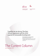 Together we are strong: The Paris Climate Agreement and the 2030 Agenda for Sustainable Development
