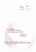 Ownership für nachhaltige Entwicklungszusammenarbeit