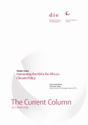 Harnessing the SDGs for Africa’s Climate Policy