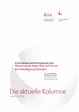 Cover: Die aktuelle Kolumne vom 17.10.2019 „Warum unser enger Blick auf Armut ihre Beseitigung behindert”