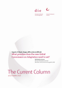 What priorities does the new Global Commission on Adaptation need to set?
