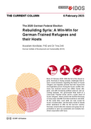 Rebuilding Syria: A Win-Win for German-Trained Refugees and their Hosts