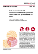 Für freiheitliche Werte, planetare Interessen und gemeinsame Zukunft 