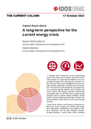 A long-term perspective for the current energy crisis