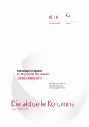 Ist Migration die bessere Entwicklungshilfe?
