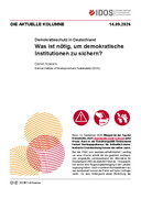 Was ist nötig, um demokratische Institutionen zu sichern? 