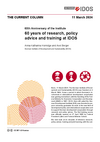 Cover: The Current Column of 11 March 2024, 60 years of research, policy advice and training at IDOS, Hornidge, Anna-Katharina / Axel Berger (2024)
