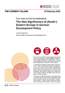 The New Significance of (South-)Eastern Europe in German Development Policy