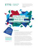 Green transitions in Africa–Europe relations: what role for the European Green Deal?
