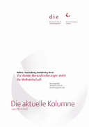Vor diesen Herausforderungen steht die Weltwirtschaft