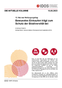 Bewusstes Einkaufen trägt zum Schutz der Biodiversität bei