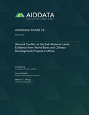 Aid and conflict at the sub-national level: evidence from World Bank and chinese development projects in Africa