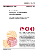 Policy for a rules-based multipolar world