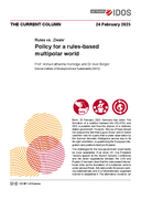 Policy for a rules-based multipolar world