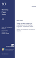 Status Quo and prospects of smallholders in the Brazilian sugarcane and ethanol sector: lessons for development and poverty reduction