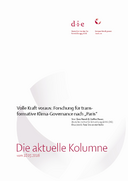 Volle Kraft voraus: Forschung für transformative Klima-Governance nach „Paris“