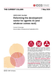 Cover: The Current Column of 7 May 2026 "Reforming the development sector for agentic AI (and whatever comes next)" by Semuhi Sinanoglu.