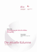 Die Bedeutung der SDGs für Afrikas Klimapolitik